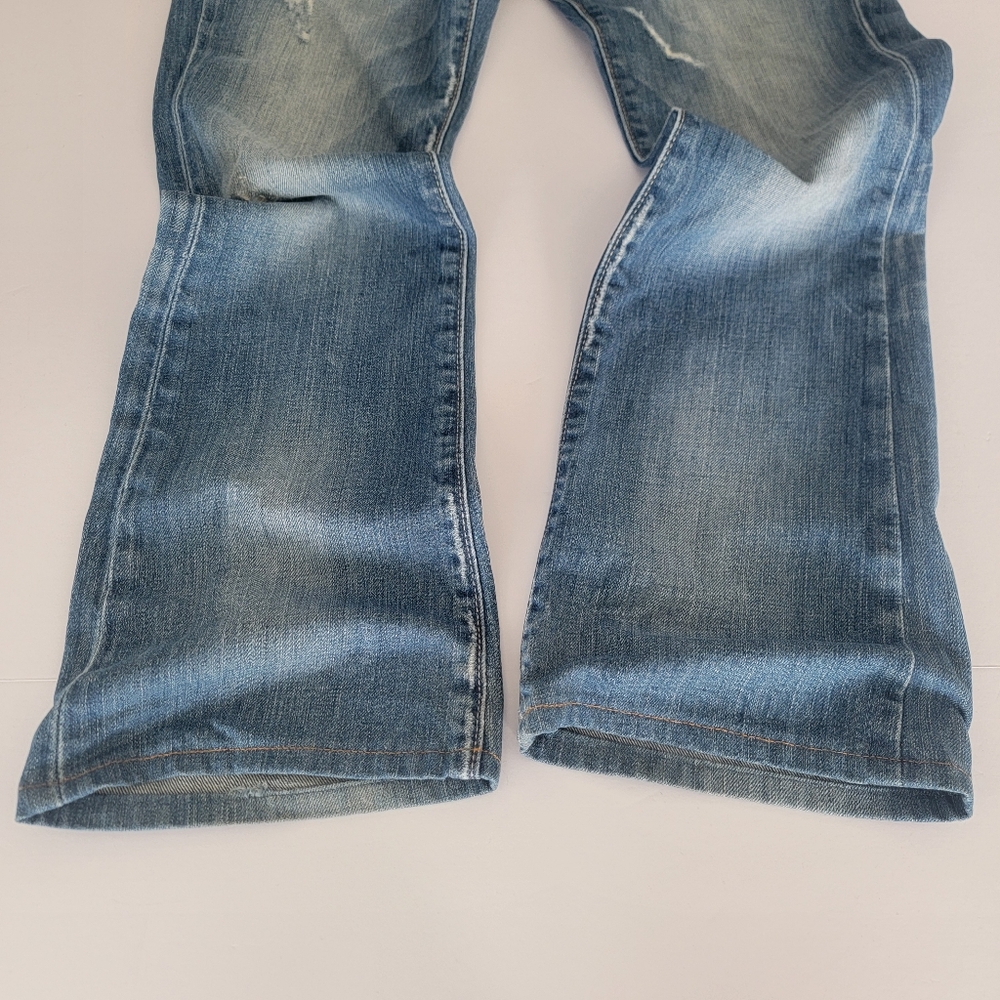 Lucky Brand By Gene Montesano Short Inseam Distressed Jeans Size 0/25 - Picture 11 of 15